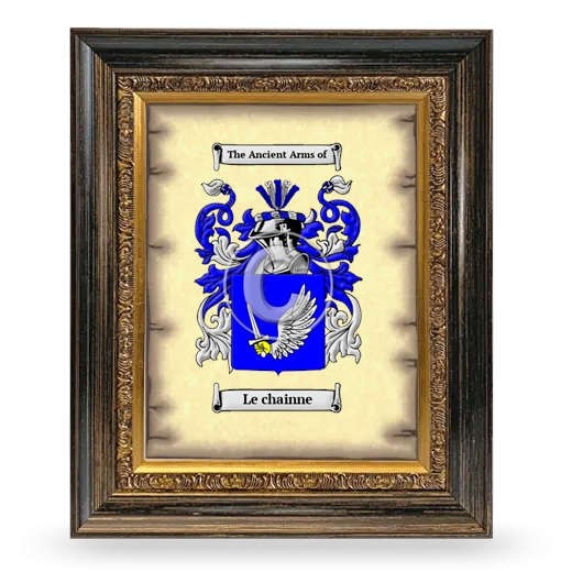 Le chainne Coat of Arms Framed - Heirloom